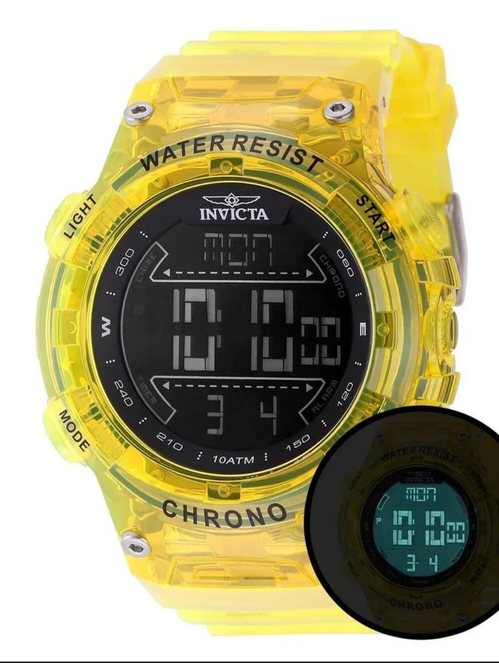 INVICTA RACING BURNOUT DIGITAL WATCH